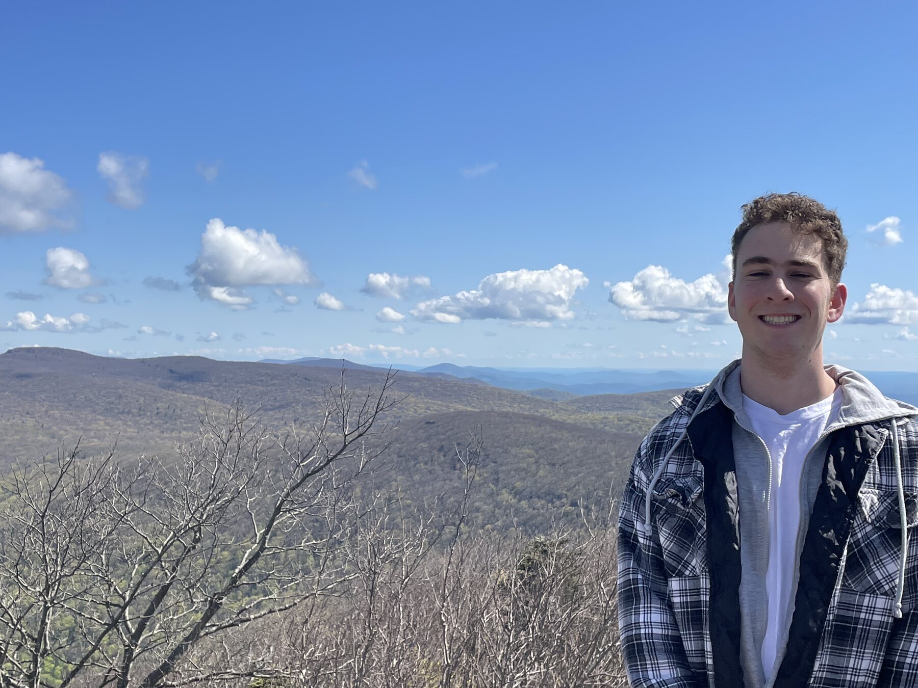 Zach at a Blue Ridge overlook in Shenandoah National Park