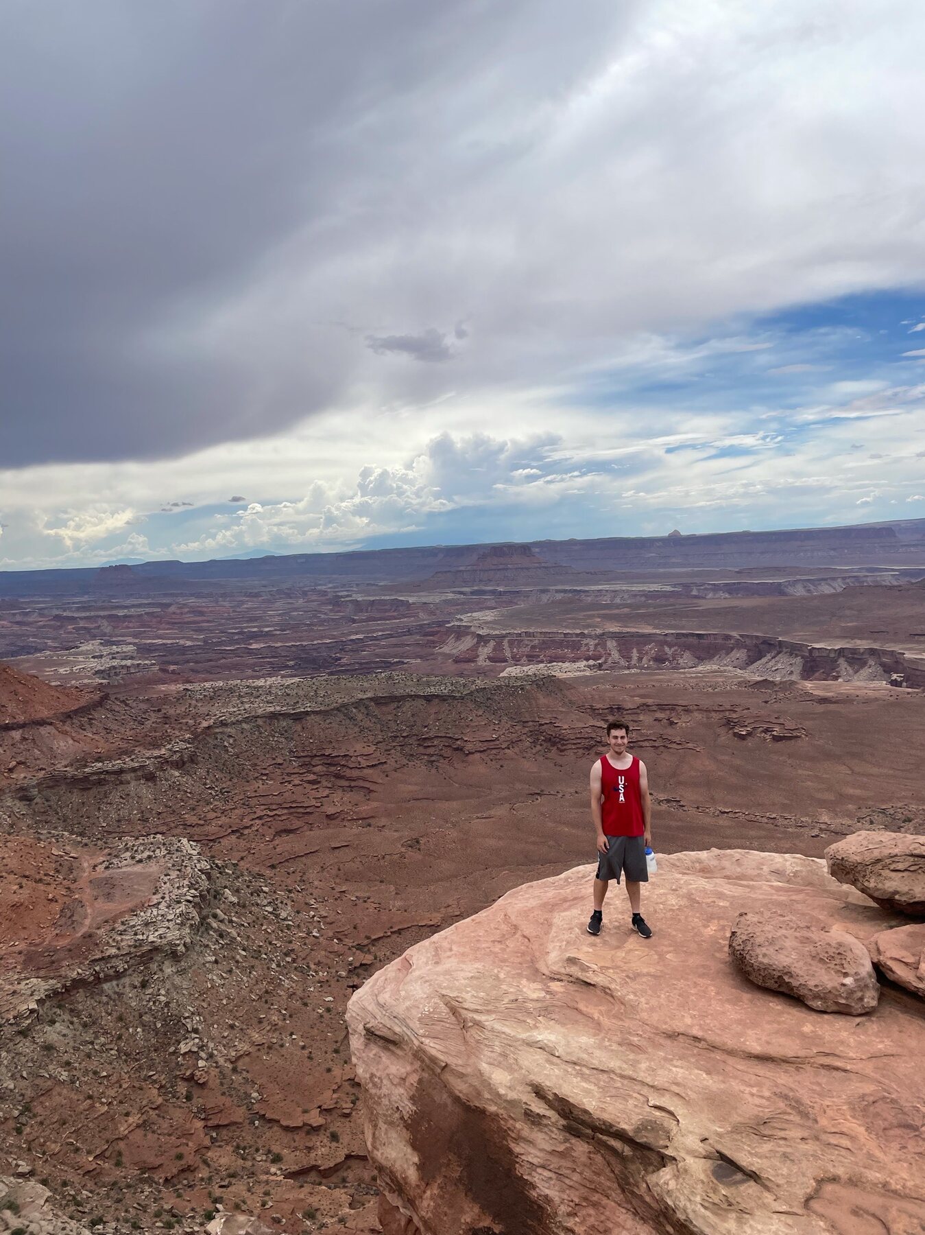 Zach at an overlook in Canyonlands